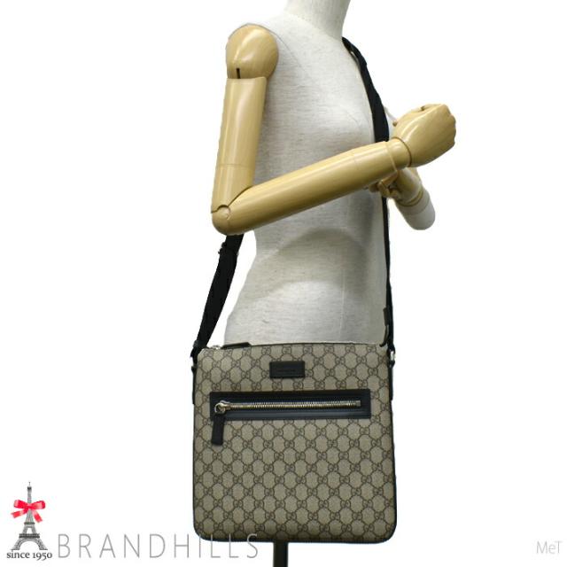 グッチ ショルダーバッグ GGスプリーム ベージュ ブラック アウトレット メッセンジャー 779846 GUCCI 未使用品 【中古】_2