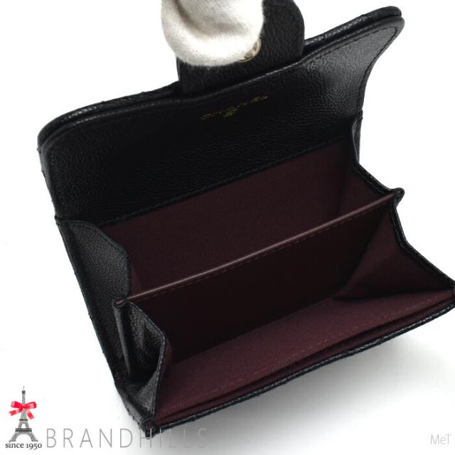 シャネル コインケース タイムレス クラシック キャビアスキン ブラック コンパクト AP0220 CHANEL ほぼ未使用 【中古】