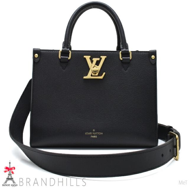 ルイヴィトン ハンドバッグ ロック＆ゴー グレインカーフ レザー ノワール 2WAY M22311 LOUIS VUITTON 美品 【中古】