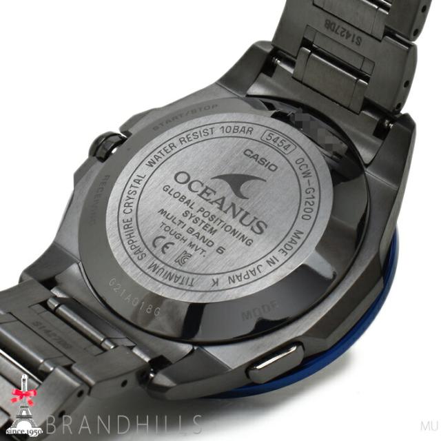 カシオ 腕時計 メンズ オシアナス GPSハイブリット ソーラー電波 チタン OCW-G1200B-1AJF CASIO 極美品 【中古】_7