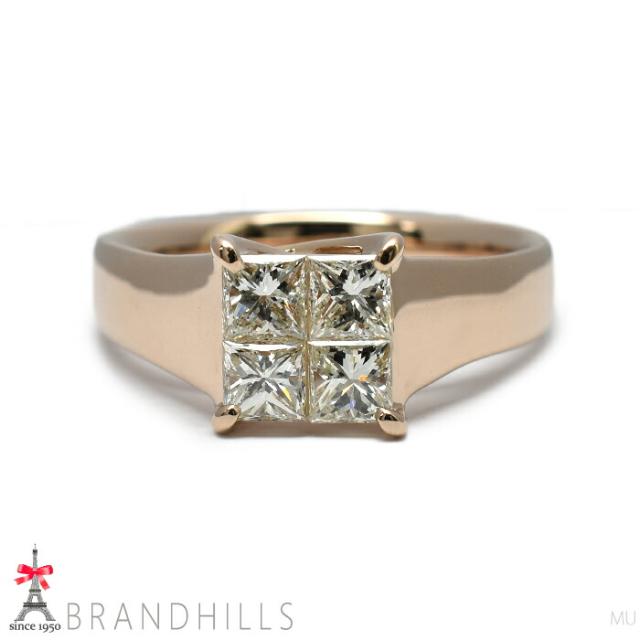 ダイヤモンド 0.70ct リング K18金 750PG ピンクゴールド指輪 #11.5 4.1g 極美品 【中古】_4