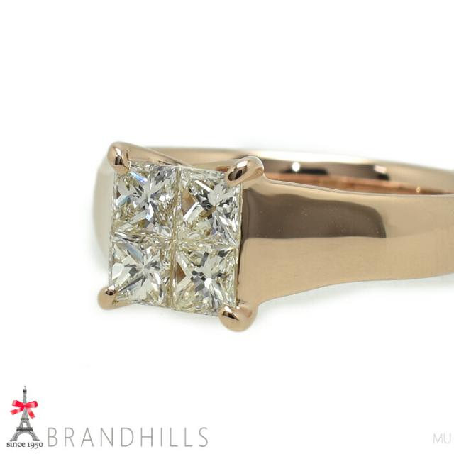 ダイヤモンド 0.70ct リング K18金 750PG ピンクゴールド指輪 #11.5 4.1g 極美品 【中古】_5