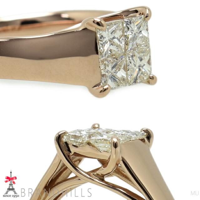 ダイヤモンド 0.70ct リング K18金 750PG ピンクゴールド指輪 #11.5 4.1g 極美品 【中古】_8