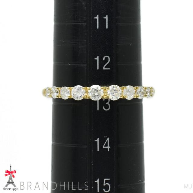 ダイヤモンド 0.50ct リング K18金 750YG イエローゴールド 指輪 #13 2.2g 極美品 【中古】_9