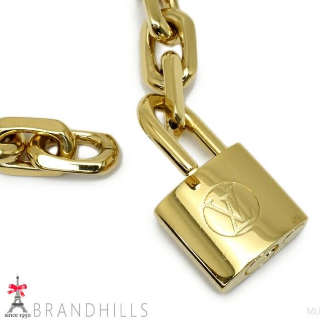 ルイヴィトン ネックレス LV エッジ カデナ メタル ゴールド GP(金メッキ） MP2993 LOUIS VUITTON 美品 【中古】_4