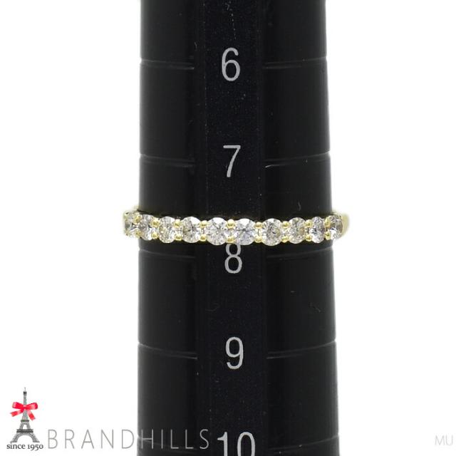ダイヤモンド 0.32ct リング K18金 750YG イエローゴールド 指輪 #8 1.4g 美品 【中古】_9