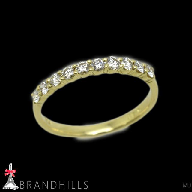 ダイヤモンド 0.32ct リング K18金 750YG イエローゴールド 指輪 #8 1.4g 美品 【中古】_2