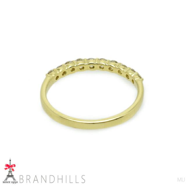 ダイヤモンド 0.32ct リング K18金 750YG イエローゴールド 指輪 #8 1.4g 美品 【中古】_4