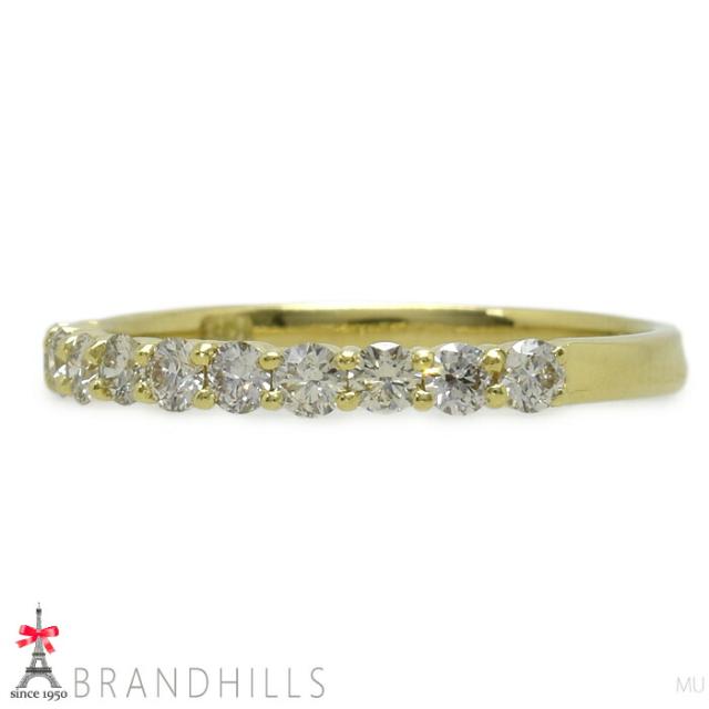 ダイヤモンド 0.32ct リング K18金 750YG イエローゴールド 指輪 #8 1.4g 美品 【中古】_6