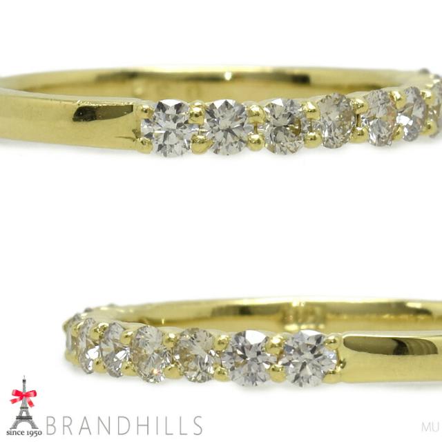 ダイヤモンド 0.32ct リング K18金 750YG イエローゴールド 指輪 #8 1.4g 美品 【中古】_8