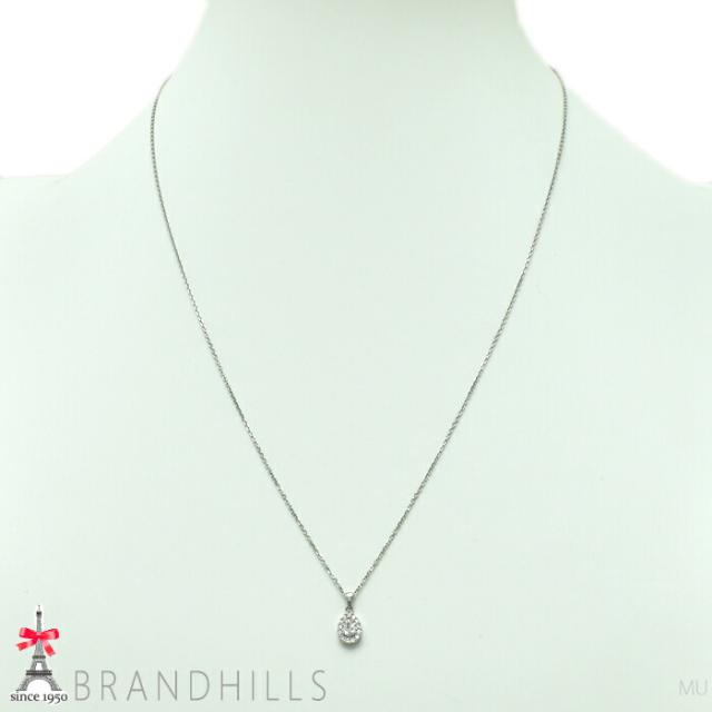 ヴァンドーム青山 ペアシェイプダイヤモンド 0.083ct ダイヤモンド 0.05ct ネックレス PT950 PT850 VENDOME 極美品 【中古】_1