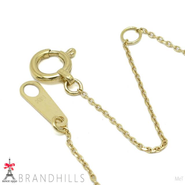 ダイヤモンド 0.05ct ネックレス K18金 750YG イエローゴールド 0.9g 美品 【中古】_6