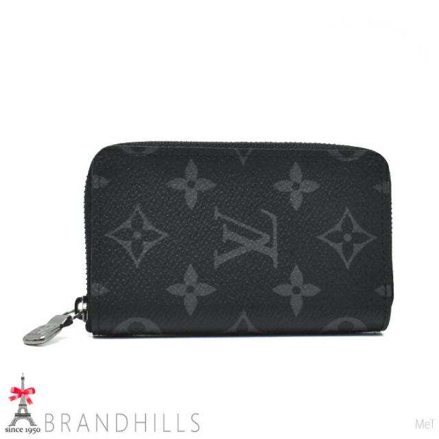 ルイヴィトン ジッピーコインパース ヴェルティカル モノグラム エクリプス M81662 LOUIS VUITTON 極美品 【中古】