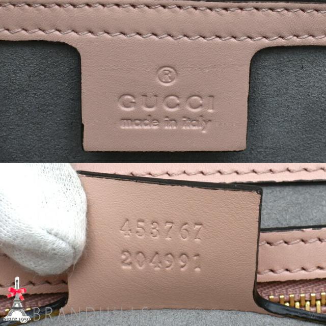 グッチ ハンドバッグ レディース ニムフェア バンブー レザー ピンク 2WAY ショルダー 453767 GUCCI 美品 【中古】_5