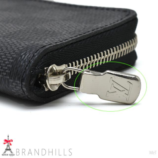 ルイヴィトン コインケース メンズ ジッピー コインパース ダミエ グラフィット N63076 LOUIS VUITTON 美品 【中古】_7