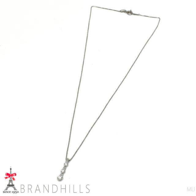 ダイヤモンド 0.50ct ネックレス スライド式アジャスター付 PT900 PT850 プラチナ 4.0g 美品 【中古】_6
