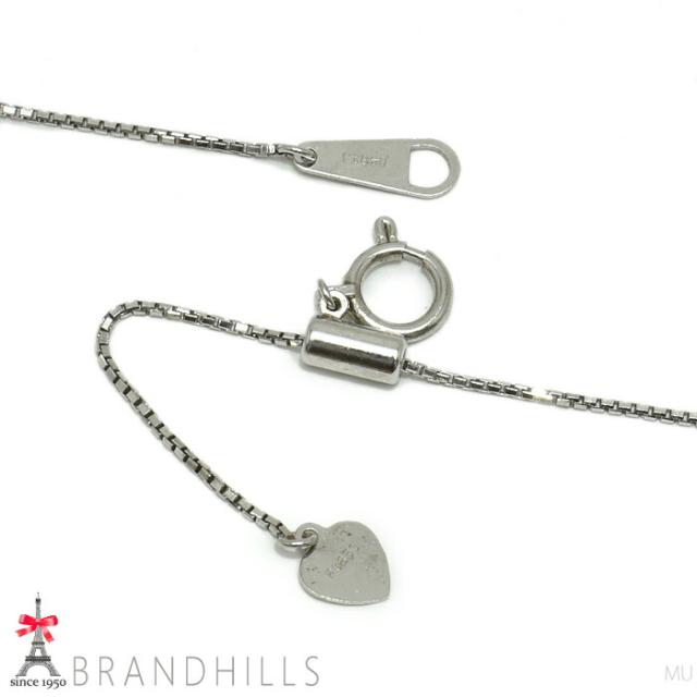 ダイヤモンド 0.50ct ネックレス スライド式アジャスター付 PT900 PT850 プラチナ 4.0g 美品 【中古】_8