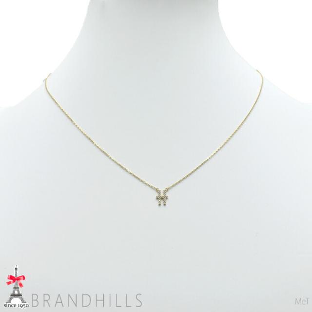 アーカー ダイヤモンド 0.07ct ネックレス イニシャルH K18金 750YG 