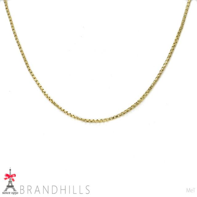 ベネチアン ネックレス K18金 750YG イエローゴールド 0.8mm 42cm 2.7g 美品 【中古】