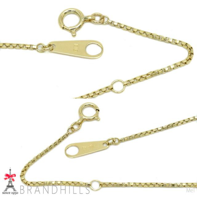 ベネチアン ネックレス K18金 750YG イエローゴールド 0.8mm 42cm 2.7g 美品 【中古】_7