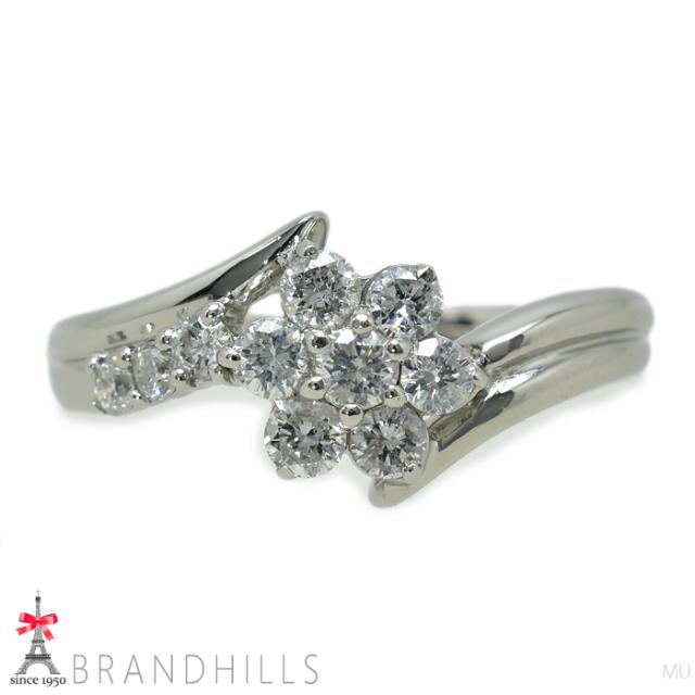 ダイヤモンド 0.50ct リング PT900 プラチナ 指輪 #11 5.2g 極美品 【中古】