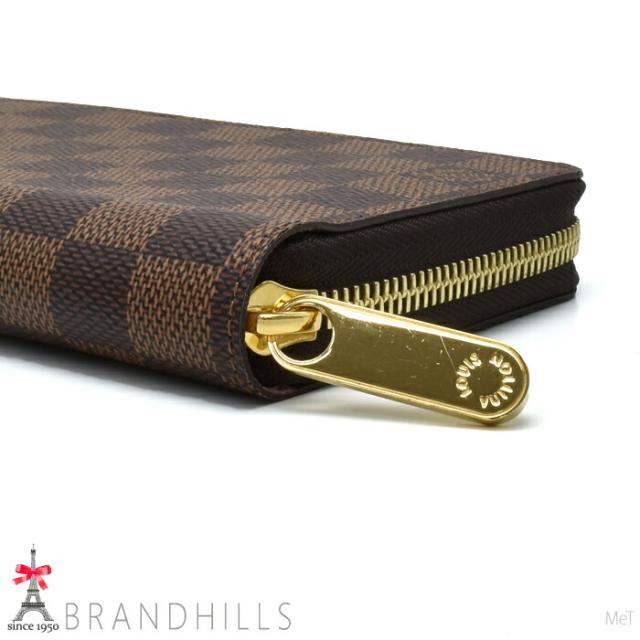 ルイヴィトン 長財布 ジッピーウォレット ダミエ エベヌ ローズバレリーヌ N60046 LOUIS VUITTON ほぼ未使用 【中古】_9
