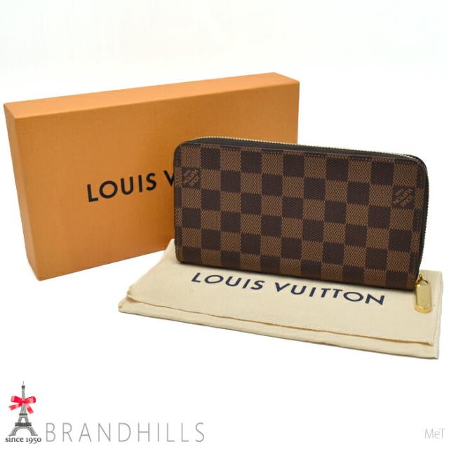ルイヴィトン 長財布 ジッピーウォレット ダミエ エベヌ ローズバレリーヌ N60046 LOUIS VUITTON ほぼ未使用 【中古】_2