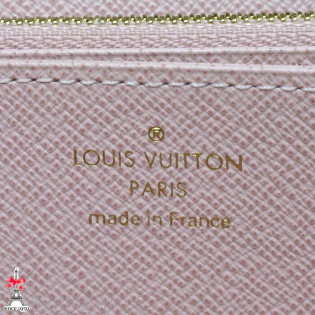 ルイヴィトン 長財布 ジッピーウォレット ダミエ エベヌ ローズバレリーヌ N60046 LOUIS VUITTON ほぼ未使用 【中古】_7