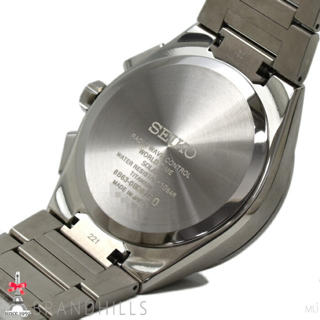 セイコー 腕時計 メンズ アストロン ネクスター ソーラー電波 チタン ネイビー文字盤 SBXY051 8B63-0BD0 SEIKO 美品 【中古】_6