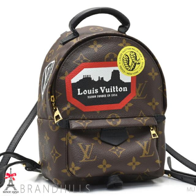 ルイヴィトン パームスプリングスMINI バックパックj モノグラム ステッカー M42971 LOUIS VUITTON 美品 【中古】