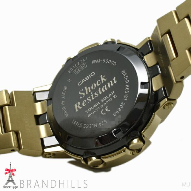 カシオ G-SHOCK 腕時計 メンズ フルメタル ソーラー電波 デジタル SS AWM-500GD-9AJF CASIO 未使用品 【中古】_7