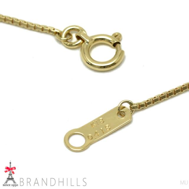 ダイヤモンド 0.418ct ネックレス 一粒 K18金 750YG イエローゴールド 2.6g 極美品 【中古】_9