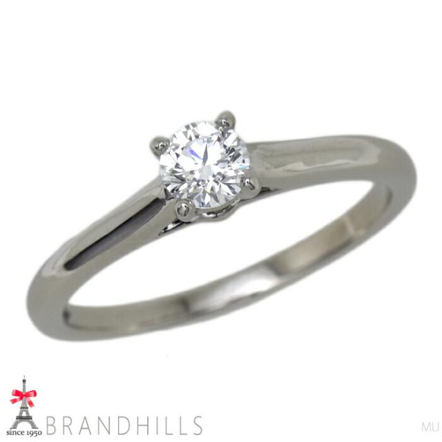 カルティエ ダイヤモンド 0.21ct リング ソリテール E-VS1-EX PT950 プラチナ 指輪 #49 N4222249 Cartier 極美品 【中古】_2