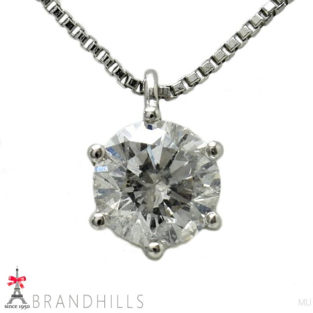 ダイヤモンド 0.30ct ネックレス PT900 プラチナ 1.4g 良品 【中古】
