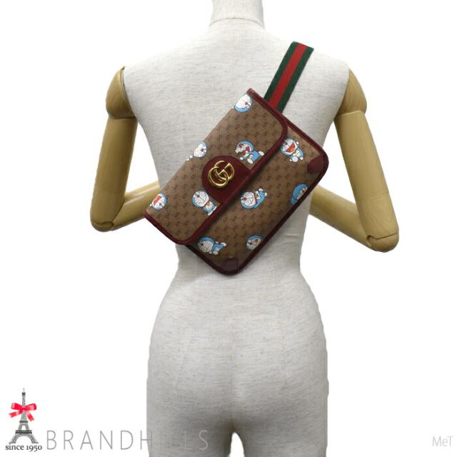グッチ ベルトバッグ ミニGGスプリーム オフディア チェリーレッド ドラえもん ボディバッグ 647817 GUCCI ほぼ未使用 【中古】_2