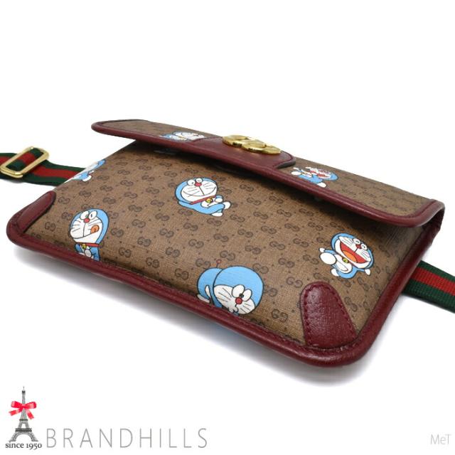 グッチ ベルトバッグ ミニGGスプリーム オフディア チェリーレッド ドラえもん ボディバッグ 647817 GUCCI ほぼ未使用 【中古】_3