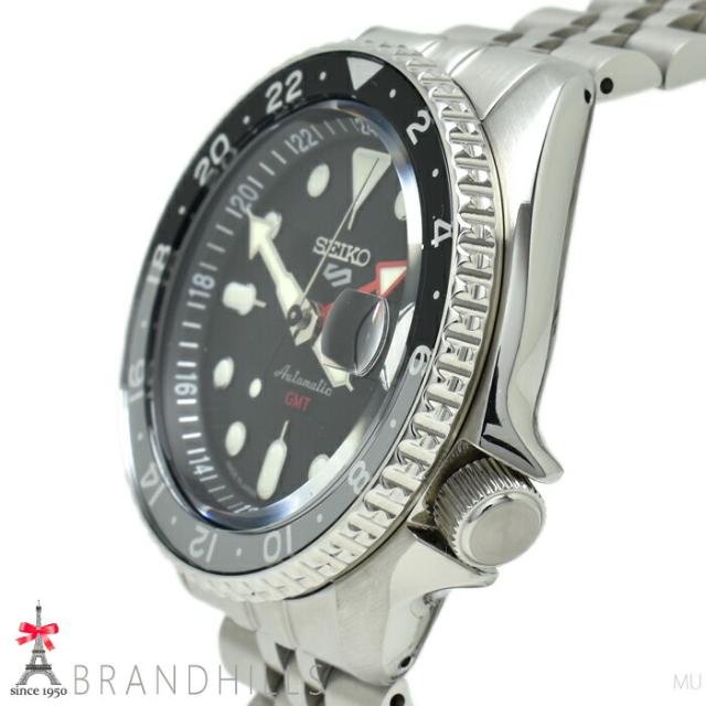 セイコー 腕時計 メンズ 5スポーツ SKX シリーズ 自動巻き SS ブラック文字盤 SBSC001 4R34-00A0 SEIKO 極美品 【中古】_3