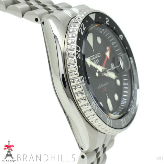 セイコー 腕時計 メンズ 5スポーツ SKX シリーズ 自動巻き SS ブラック文字盤 SBSC001 4R34-00A0 SEIKO 極美品 【中古】_4