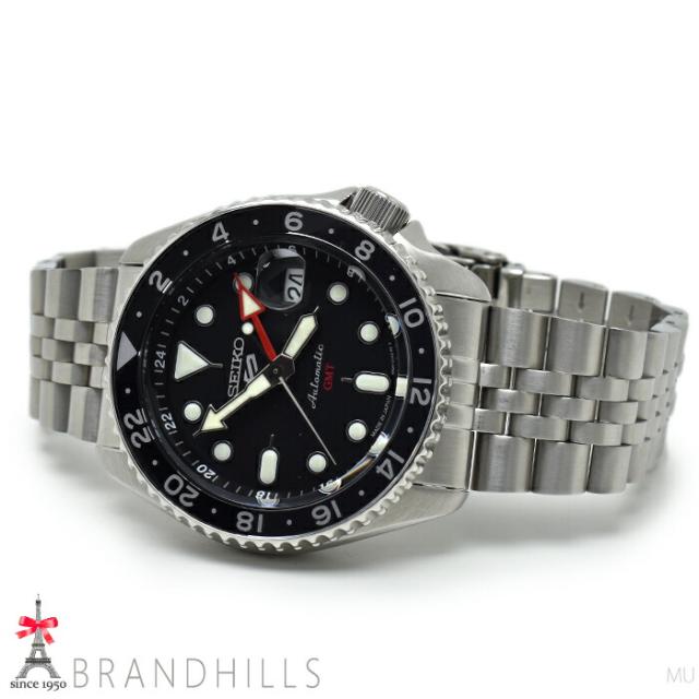 セイコー 腕時計 メンズ 5スポーツ SKX シリーズ 自動巻き SS ブラック文字盤 SBSC001 4R34-00A0 SEIKO 極美品 【中古】_5