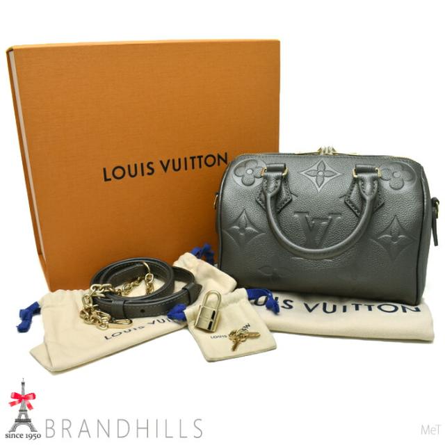 ルイヴィトン スピーディ バンドリエール20 モノグラム アンプラント ガンメタル M12013 LOUIS VUITTON 極美品 【中古】_1