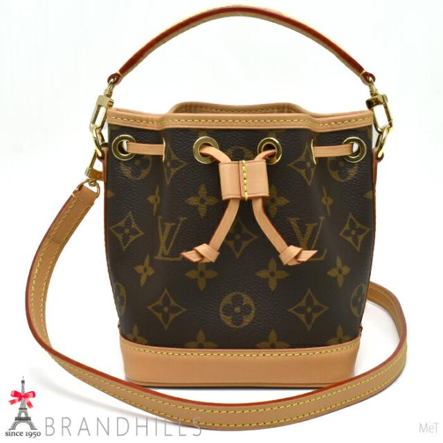 ルイヴィトン ショルダーバッグ レディース ナノ ノエ モノグラム 2WAY M81266 LOUIS VUITTON ほぼ未使用 【中古】