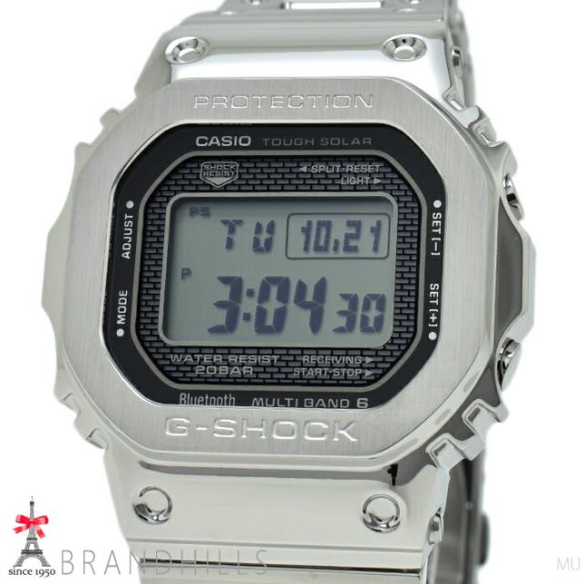 カシオ G-SHOCK 腕時計 メンズ フルメタル ソーラー電波 モバイルリンク GMW-B5000D-1JF CASIO 未使用品 【中古】