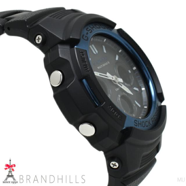 カシオ G-SHOCK 腕時計 アナログ デジタル 電波ソーラー 樹脂 SS ブラック文字盤 AWG-M100BC-2AJF CASIO 美品 【中古】_4