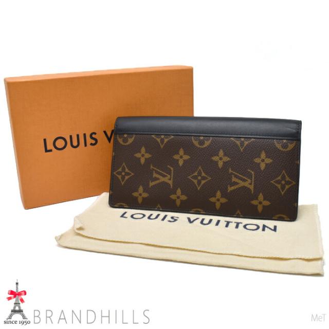 ルイヴィトン 長財布 二つ折り メンズ ポルトフォイユ ブラザ モノグラム マカサー M69410 LOUIS VUITTON 極美品 【中古】_2