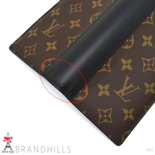 ルイヴィトン 長財布 二つ折り メンズ ポルトフォイユ ブラザ モノグラム マカサー M69410 LOUIS VUITTON 極美品 【中古】_8