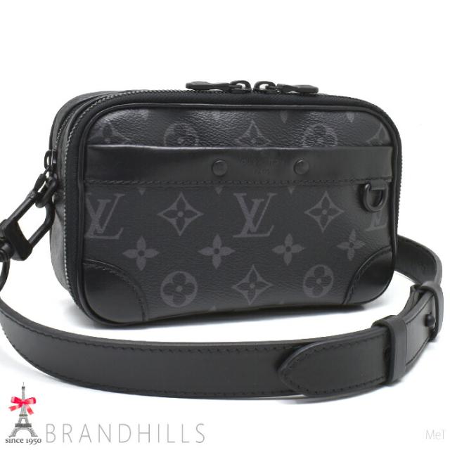 ルイヴィトン アルファ ウェアラブルウォレット NV モノグラム エクリプス 2WAY M82542 LOUIS VITTON 美品 【中古】