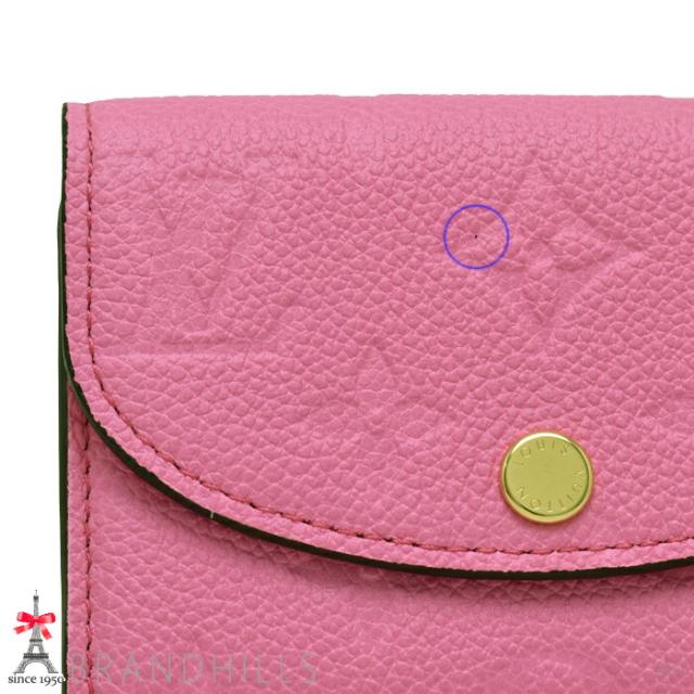 ルイヴィトン コインケース ポルトモネ ロザリ モノグラム アンプラント ローズロリポップ M82485 LOUIS VITTON 極美品 【中古】_9