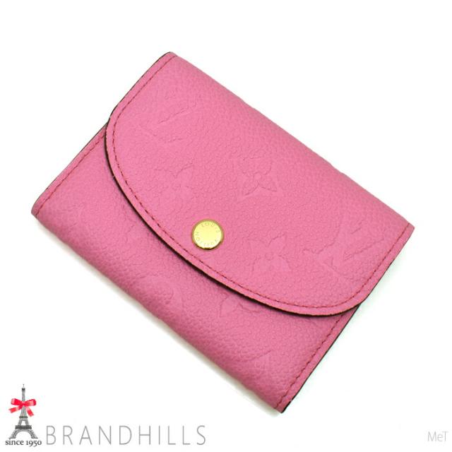 ルイヴィトン コインケース ポルトモネ ロザリ モノグラム アンプラント ローズロリポップ M82485 LOUIS VITTON 極美品 【中古】_1