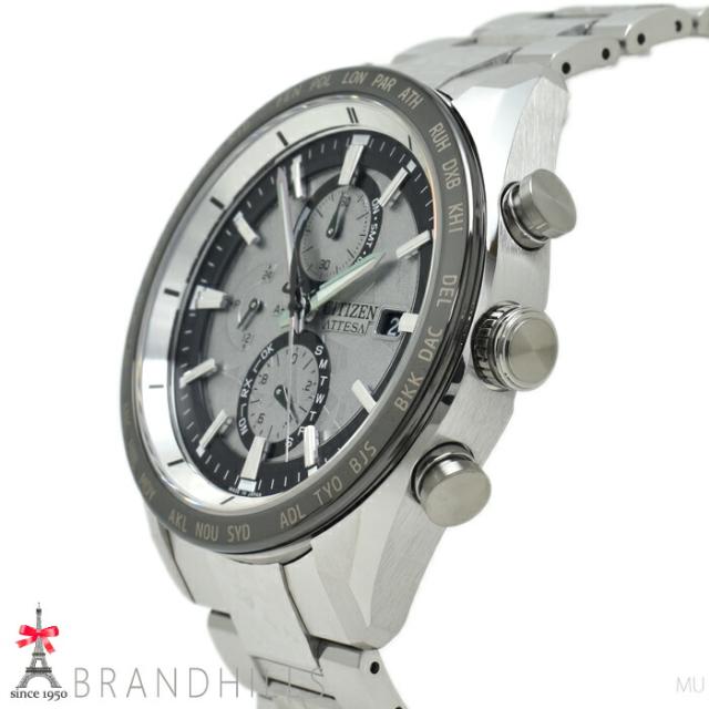 シチズン アテッサ ACT Line エコドライブ電波 プラチナム シャイン AT8284-61A H800-A1CN20F CITIZEN 極美品 【中古】_3