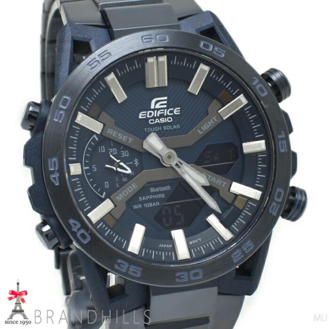 カシオ 腕時計 エディフィス COOL BLUE EDITION ソーラー モバイルリンク ECB-2000YCB-2AJF CASIO 極美品 【中古】_1